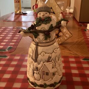 Jim Shore Heartwood Creek/enesco White Woodland 
“Winter in the Woodlands” New